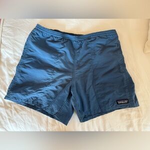 Patagonia Blue Swim Trunks Quick-Dry Elastic Waist with drawstring sz S